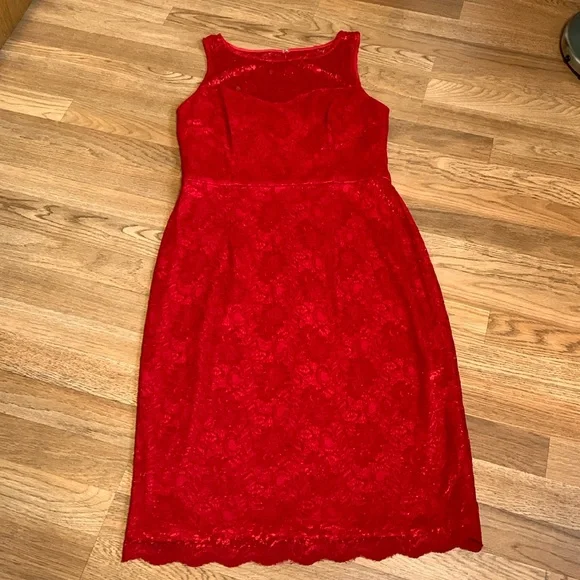 Betsey Johnson | Dresses | Vintage Betsey Johnson Embroidered Floral Lace  Candy Red Cocktail Dress Size 2 | Poshmark